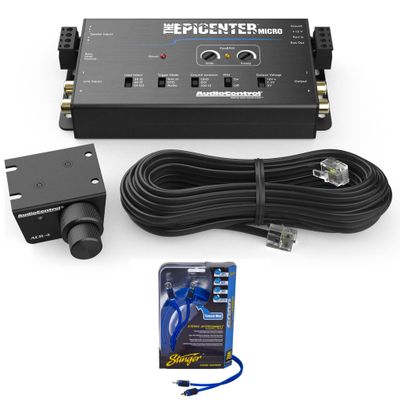 AudioControl The Epicenter Micro Bass Restoration Processor & Line Output Converter with 17-Foot 2-Channel 6000 Series Audiophile Grade RCA Interconnect Cable
