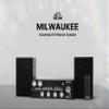 VICTOR Milwaukee 50 Watt Desktop Bluetooth Stereo System with CD/MP3 Player, FM Radio, Functioning VU Meters, and Detached Stereo Speakers, Silver (VDTS-4400-SL) view 4