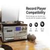 Victor VWRP-4200 Cosmopolitan 8-in-1 Turntable Music Center with 3-Speed Record Player, CD/MP3/Cassette Player, AM/FM Radio, Dual Bluetooth in & Out, USB Playback & Recording view 4