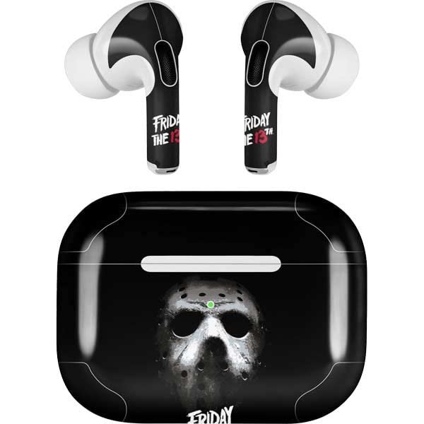 Skinit Decal Audio Skin Compatible with Apple AirPods Pro - Officially Licensed Warner Bros Friday The 13th Jason Voorhees Design