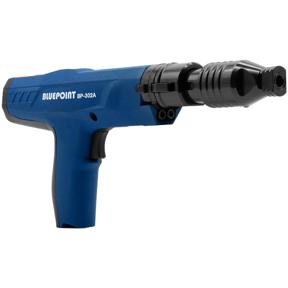 BLUEPOINT New Noise Canceling (QUIETEST) .27 Cal. Semi-Automatic Powder Actuated Tool (PAT) Specially Designed for All Day Fastening in Occupied Spaces. Item# BP-302A