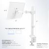 VIVO Single Laptop Notebook Desk Mount Stand, Fully Adjustable Extension with C-clamp, Fits up to 17 inch Laptops, White, STAND-V001LW view 3