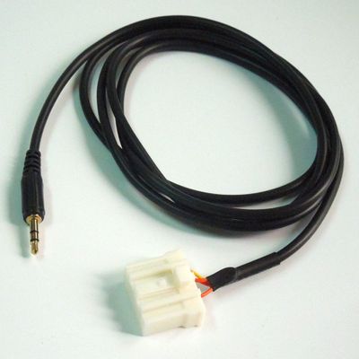 colorparts2016 Car AUX Audio Input Cable 1.5M Gold 3.5MM Male Plug Compatible with Mazda 3, 6, 5, B70, M2, M6, MX5, RX8 2006-2013