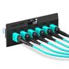AMPCOM MPO to FC Breakout Cable 50/125m Multimode OM3-300(8 Fiber, MPO to FC, Type B, LSZH/Riser, UPC, Aqua) 25m (82ft) view 3