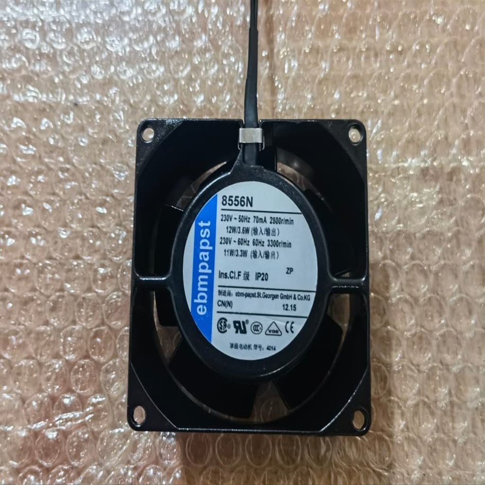 8556N AC230V 70mA 12/11W 8038 8cm 2-Wire Cooling Fan