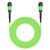 AMPCOM MPO to MPO Trunk Cable 50/125m Multimode OM5 (8 Fiber, MPO to MPO Female, Type B, LSZH/Riser, UPC, Lime Green) 5m (16ft) view 2