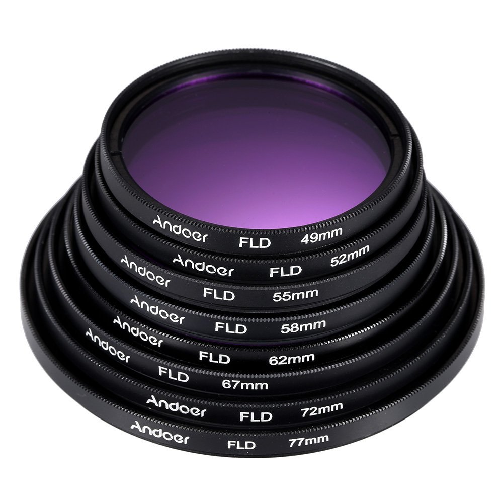 Andoer 52mm Filter Kit (UV+CPL+FLD) + Nylon Carry Pouch + Lens Cap + Lens Cap Holder + Lens Hood + Lens Cleaning Cloth
