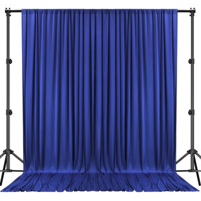 10ft x10ft Royal Blue Seamless Durable Backdrop for Party, Wedding, Baby Shower, Birthday, Graduation, Exhibition Decoration Photography Bridal Shower Drape Photo Booth Home Curtain