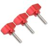 FEICHAO 3pcs CNC Thumbscrew T-Handle M5*18.5 Quick Release Screw Compatible with Sports Camera Accessories (32mm,Red)