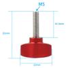 FEICHAO 3pcs CNC Thumbscrew T-Handle M5*18.5 Quick Release Screw Compatible with Sports Camera Accessories (32mm,Red) view 2