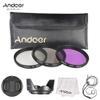 Andoer 49 mm filter kit (UV + CPL + FLD), nylon carry bag, lens cap, frame cover, lens hood, lens cleaning cloth view 3