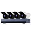 HUANGY 4CH 5MP Poe Home Security Camera System, Home Security Cameras Kit with 4pcs Wired 5MP Outdoor Poe IP Cameras Built in Mic, Support 50m IR Night Vision, Motion Detection view 1