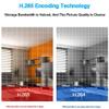HUANGY 4CH 5MP Poe Home Security Camera System, Home Security Cameras Kit with 4pcs Wired 5MP Outdoor Poe IP Cameras Built in Mic, Support 50m IR Night Vision, Motion Detection view 2