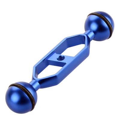 FEICHAO Light Arm 1 inch Double Ball Head 5"/7"/9"/11" Ultra Light Bracket Compatible with GoPro Sports Camera Accessories (5 inch,Blue)