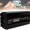 UIBAO Power Inverter Pure Sine Wave 10000w DC 24V/48V to AC 220V Car Transformer Converter with LCD Display and AC Outlets for RV Camping Outdoor,10000W-24V view 1