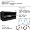 UIBAO Power Inverter Pure Sine Wave 10000w DC 24V/48V to AC 220V Car Transformer Converter with LCD Display and AC Outlets for RV Camping Outdoor,10000W-24V view 2
