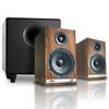 Audioengine HD6 Premium Powered Bookshelf Speakers | 150W Audiophile-Grade Bluetooth 5.0 Speakers with aptX HD | 24-Bit DAC | Real Wood Veneer view 1