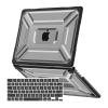 MOSISO Compatible with MacBook Air 13 inch Case 2025 2024 2023 2022 M4 A3240 M3 A3113 M2 A2681, Heavy Duty Hard Shell Cover with TPU Bumper&Keyboard Cover for MacBook Air 13.6 inch Case, Black view 1