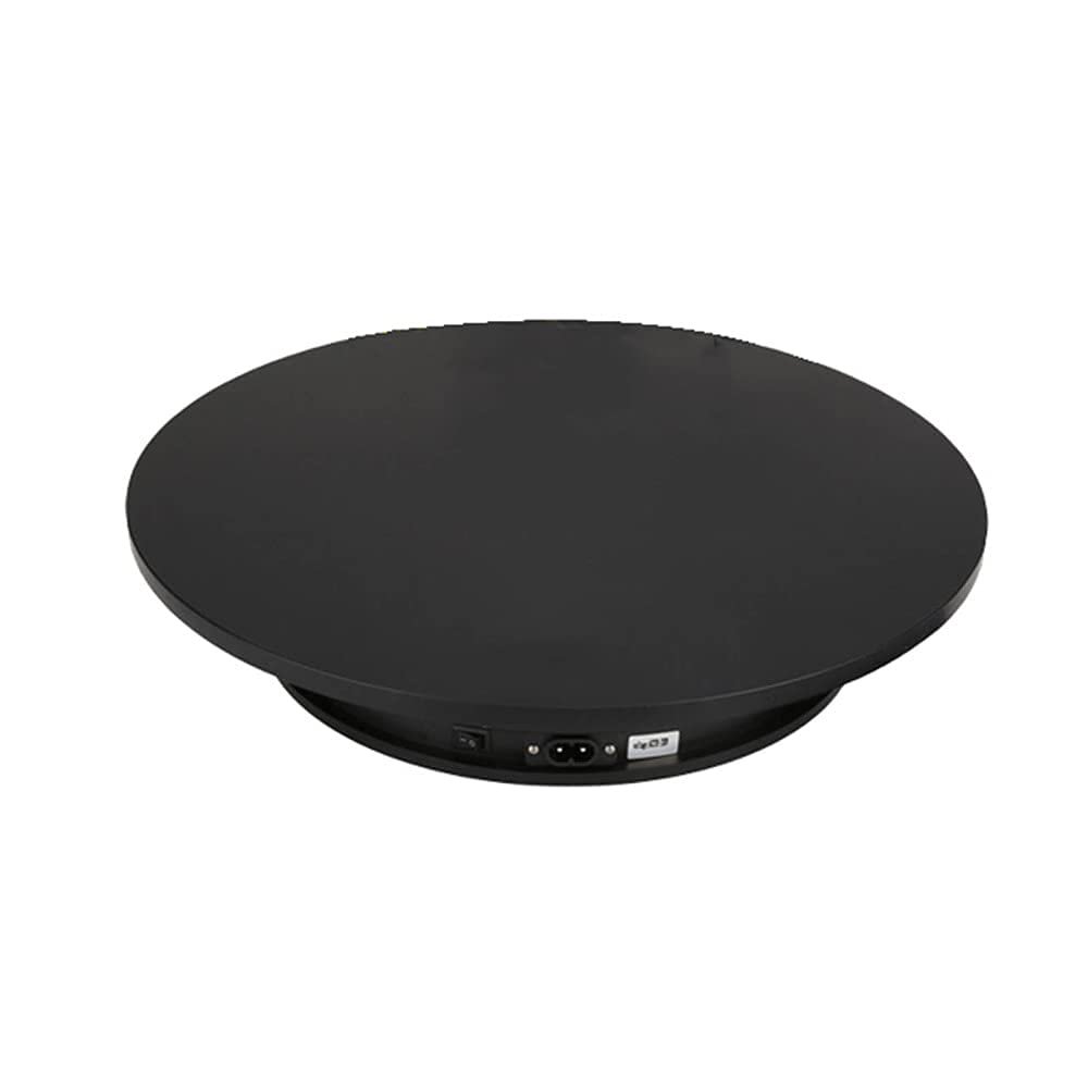 rUrEu 360 Electric Rotating Turntable, Profession Rotating Display Stand for Photography, Rotating Platform Perfect for Product Presentation,/Black/25Cm Load 10Kg