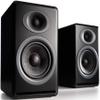 Audioengine P4 Black Passive Bookshelf Speakers and S8 White Subwoofer view 2