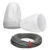 Pure Resonance Audio PD4W 4" Pendant Speaker Package with Installation Wire - (2 Speakers, White) view 1