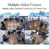 4 Channels Video Quad Video Image Multiplexer Processor for CCTV Surveillance Cameras, with Functions of Digital Zoom, Video Freezing, Video Loss Alarm, Motion Detection, Support Audio in/Out view 3