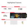 ASUS ROG Swift 360Hz 27 1440P HDR Gaming Monitor (PG27AQN) - QHD (2560 x 1440), Fast IPS, 1ms, G-SYNC, Eye Care, HDMI, DisplayPort, USB, Ergonomic Design, VESA Wall Mountable, HDR10, DisplayHDR600 view 3