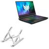 BoxWave Stand and Mount Compatible with Acer Predator Helios 500 (PH517-52) - Compact QuickSwitch Stand, Portable Multi Angle Viewing Foldable Riser - Metallic Silver view 1