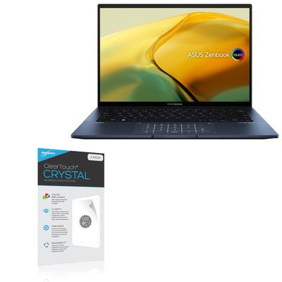 BoxWave Screen Protector Compatible With ASUS ZenBook 14 (UX3402) - ClearTouch Crystal (2-Pack), HD Film Skin - Shields From Scratches
