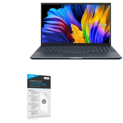 BoxWave Screen Protector Compatible with ASUS ZenBook Pro 15 (UM535) - ClearTouch Crystal (2-Pack), HD Film Skin - Shields from Scratches