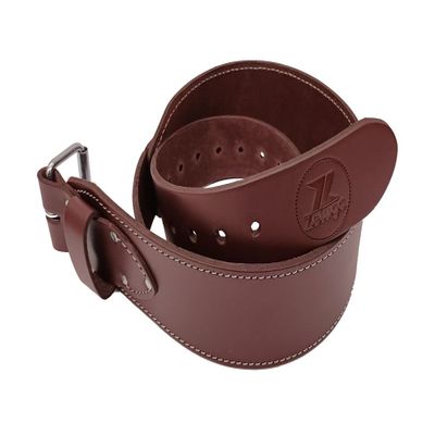 Zeluga 20-209 2.5in. Heavy Duty Ranger Style Leather Work Belt, Brown