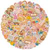 100 Pcs Groovy Boho Hippie Stickers, Boho Rainbow Daisy Flower Stickers, for Water Bottle, Srapbook, Laptop, Phone Case, Teens Girls Adults Hippie Decor Present view 1