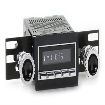 RetroSound RetroRadio AM FM Stereo 56-76 Chrome Compatible with 1960-63 Chevrolet C/K Series Truck