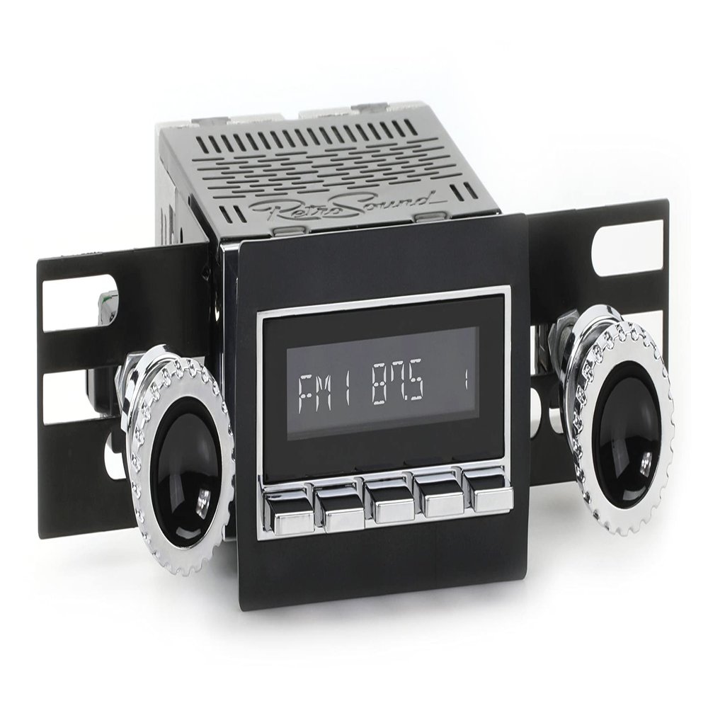 RetroSound RetroRadio AM FM Stereo 56-76 Chrome Compatible with 1960-63 Chevrolet C/K Series Truck