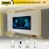 ProMounts Fixed TV Wall Mount, Low Profile Mount for Most 32" to 65" Screens, Wall Mount Bracket Max VESA 400X400mm Up to 100lbs, Fits 16"-18"-24" Studs, Low Profile TV Mount Sits 1.1" from The Wall view 2