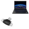 BoxWave Smart Gadget Compatible with Lenovo ThinkPad P15v (21D8) - AllReader SD Card Reader, microSD Card Reader SD Compact USB - Jet Black view 1