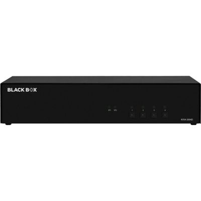 Black Box Network - KVS4-2004D - Black Box KVM Switch, NIAP 4.0 Certified - 4-Port, Dual-Monitor, DVI-I - 2 Computer(s)
