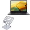 BoxWave Stand and Mount Compatible with ASUS ZenBook 14 (UM3402) - Executive VersaView Laptop Stand, Ergonomic Adjustable Viewing Angle Metallic Riser - Metallic Silver view 1