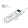 Hama 3-Way Power Strip with Switch, 1.4 m (Power Strip with Switch, 3-Way Power Strip, 3-Way Multiple Socket, Multiple Plug, with Touch Protection, Illuminated Switch, 45) White view 3