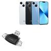 BoxWave Smart Gadget Compatible with LeTV Y1 Pro - AllReader SD Card Reader, microSD Card Reader SD Compact USB - Jet Black view 1