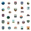 100 Pieces National Park Waterproof Vinyl Travel Sticker Decals, Outdoor Adventure Hiking Nature Camping Wilderness Stickers for Water Bottle Laptop Car Bumper Luggage Phone Case Bike (Park Theme) view 3