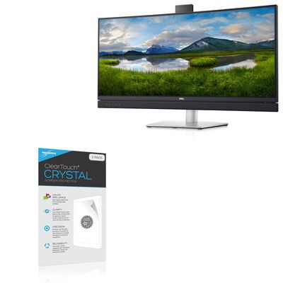 BoxWave Screen Protector Compatible with Dell 34 Curved Video Conferencing Monitor (C3422WE) - ClearTouch Crystal (2-Pack), HD Film Skin - Shields from Scratches