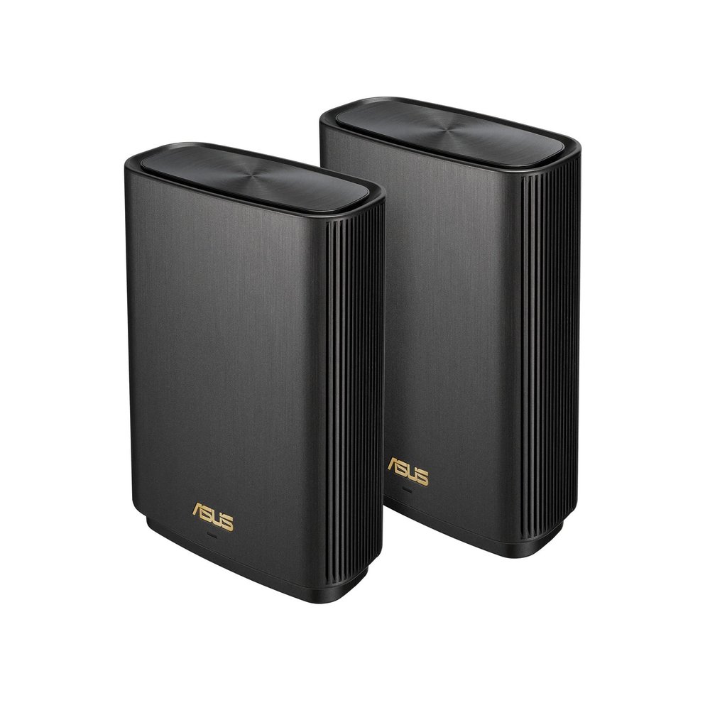 ASUS ZenWiFi XT9 AX7800 Tri-Band WiFi6 Mesh WiFiSystem (2Pack), 802.11ax, up to 5700 sq ft & 6+ Rooms, AiMesh, Lifetime Free Internet Security, Parental Controls, 2.5G WAN Port, UNII 4, Charcoal