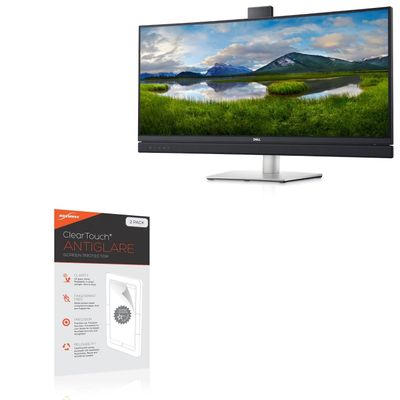 BoxWave Screen Protector Compatible with Dell 34 Curved Video Conferencing Monitor (C3422WE) - ClearTouch Anti-Glare (2-Pack), Anti-Fingerprint Matte Film Skin
