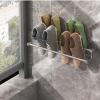 Double Layer Slipper Stand, Shoe Rack, Bathroom Towel Holder Storage Organizer, Pot Cover Rack, Multifunctional Door Shoe Hangers, Wall Mounted (Size : 80 * 6 * 13cm) view 4