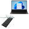 BoxWave Keyboard Compatible with Samsung Galaxy Book2 Pro 360 (13.3 in) - AquaProof USB Keyboard, Washable Waterproof Water Resistant - Jet Black view 1