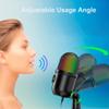 Andoer RGB Condenser Microphone USB Cardioid Microphone with Colorful Luminous Effect Real Time Mute One Button Monitoring with Desktop Microphone Stand for Laptop Live view 3
