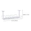 Zerodeko 1set under Desk Cable Organizer Rack Non-punching Wire Storage Basket Compact Design for Kitchen view 2