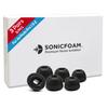 SONICFOAM (SFAir-1-2 Pro Small/Medium/Large Black) Memory Foam Earbud Tips - Compatible with AirPods Pro 1st & 2nd Gen - (6 Pack / 3 Pairs) view 1