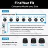 SONICFOAM (SFAir-1-2 Pro Small/Medium/Large Black) Memory Foam Earbud Tips - Compatible with AirPods Pro 1st & 2nd Gen - (6 Pack / 3 Pairs) view 2